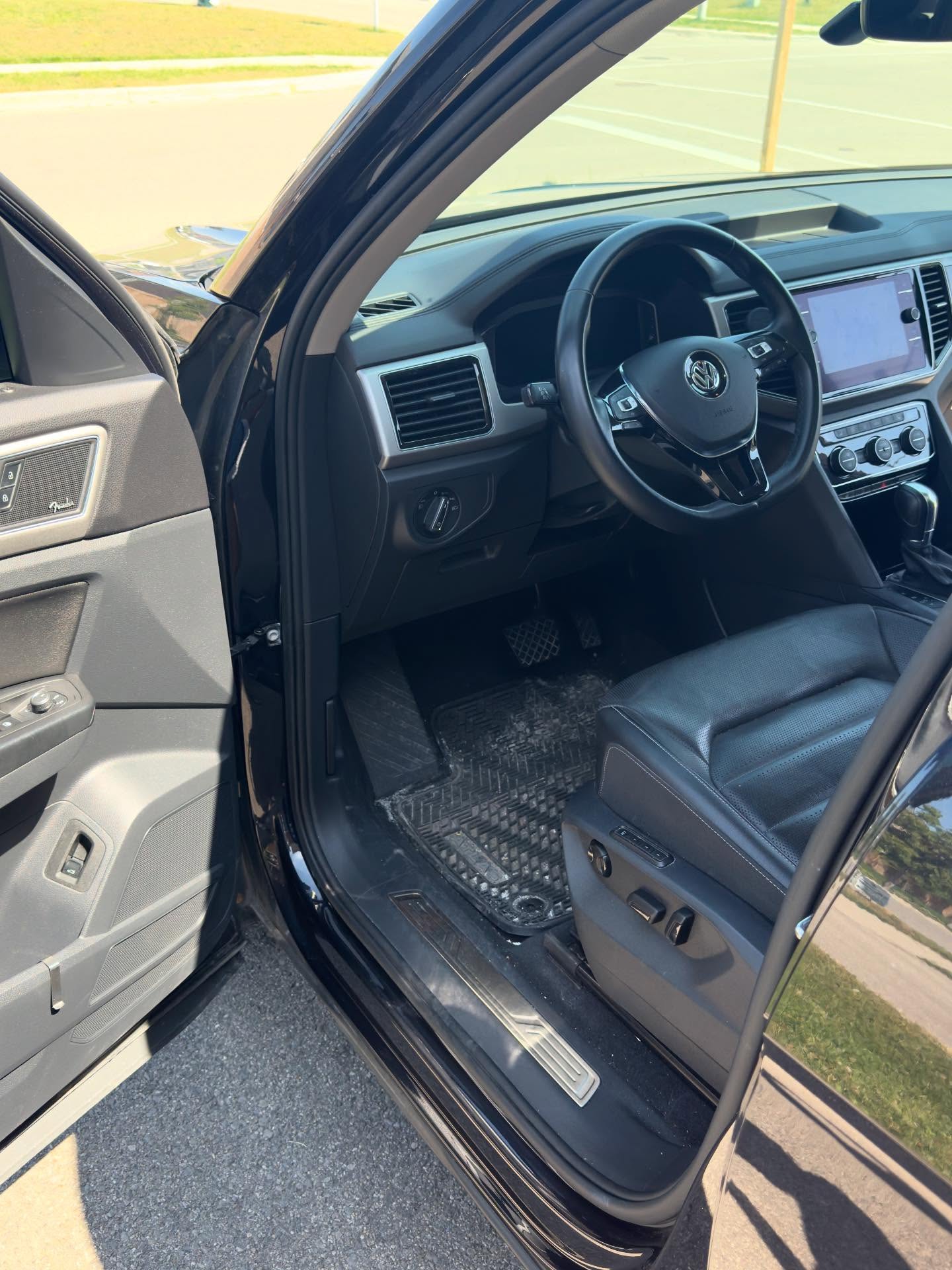 RSK Auto Detailing — VW Atlas interior before detailing, driver side